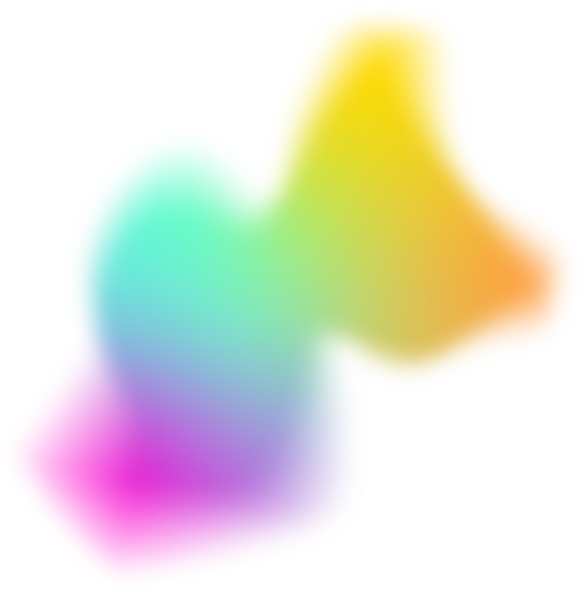 Colorful Glowy Gradient Abstract Blob